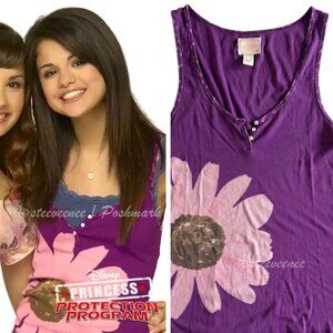 2000s Flower Henley Tank ASO Princess Protection Program / WoWP